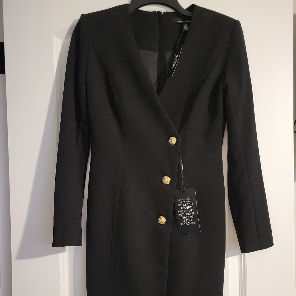 White House Black Market Black Longline Blazer Dress / Coat – NWT